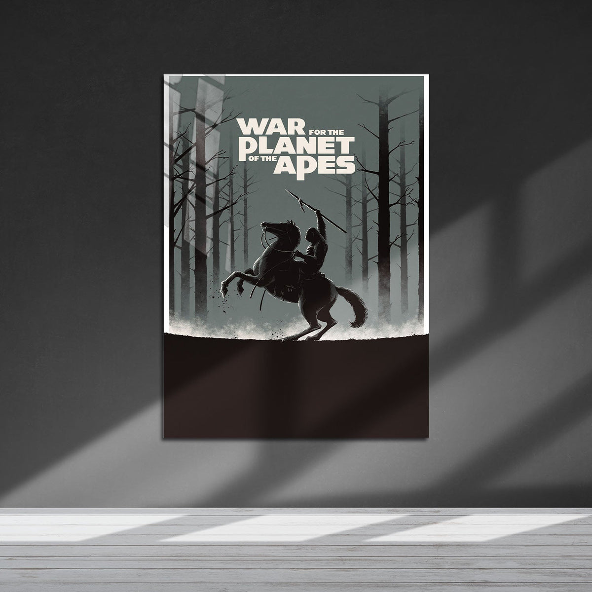Flex Designs Metal Poster War for the Planet of the Apes Minimalist 5 x 7" Home Goods - Movie 2017 Movie Metal Poster