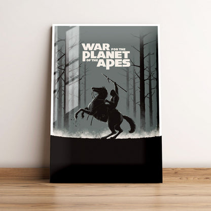 War for the Planet of the Apes Minimalist Movie Metal Poster