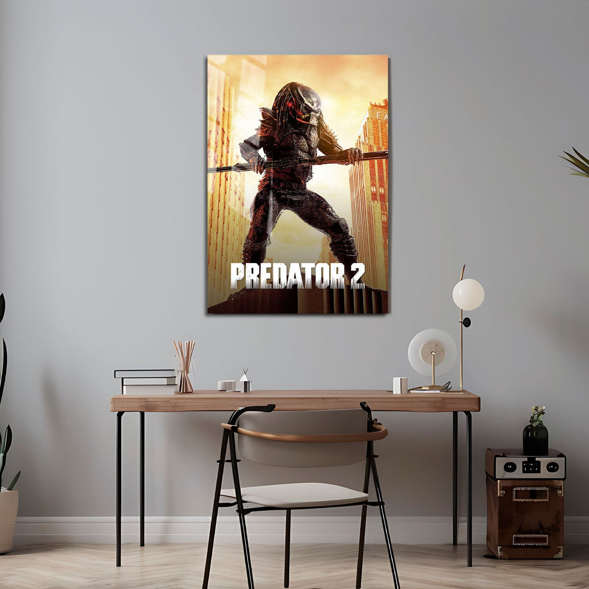 Flex Designs Metal Poster Predator 2 Classic 24 x 36" Home Goods - Movie 1990 Movie Metal Poster