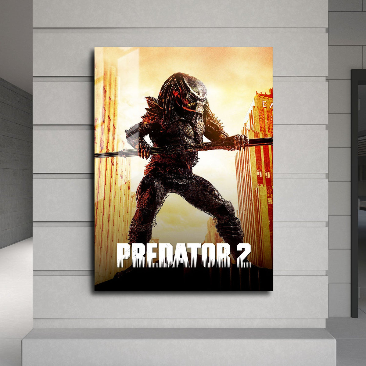 Flex Designs Metal Poster Predator 2 Classic 24 x 36" Home Goods - Movie 1990 Movie Metal Poster