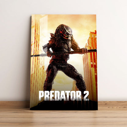 Predator 2 Classic Movie Metal Poster