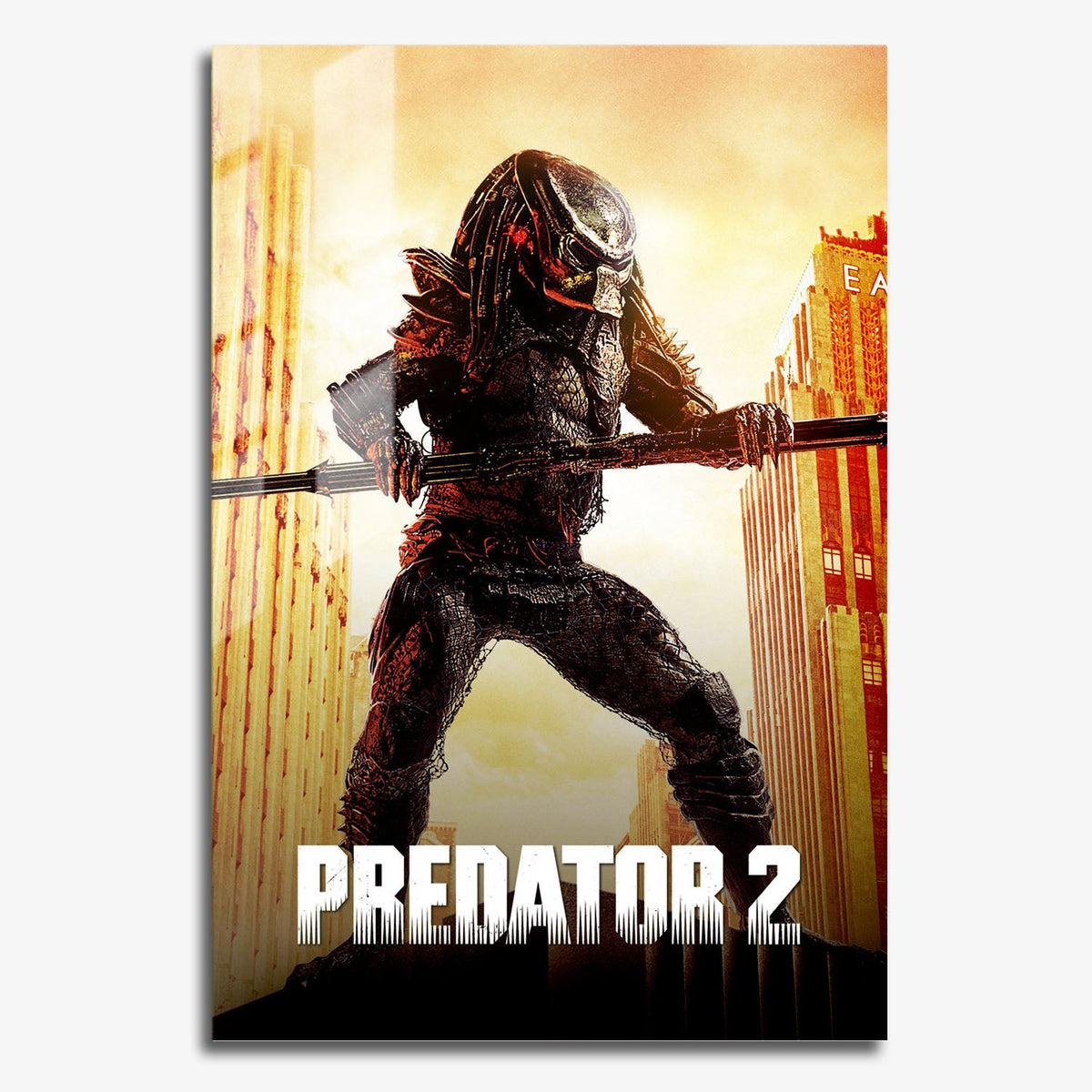 Flex Designs Metal Poster Predator 2 Classic 11 x 17" Home Goods - Movie 1990 Movie Metal Poster