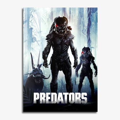 Flex Designs Metal Poster Predators Classic 11 x 17" Home Goods - Movie 2010 Movie Metal Poster