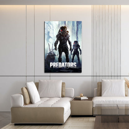 Flex Designs Metal Poster Predators Classic 16 x 24" Home Goods - Movie 2010 Movie Metal Poster