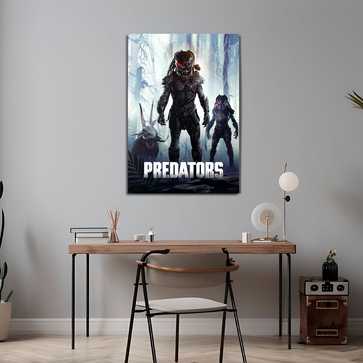 Flex Designs Metal Poster Predators Classic 24 x 36" Home Goods - Movie 2010 Movie Metal Poster