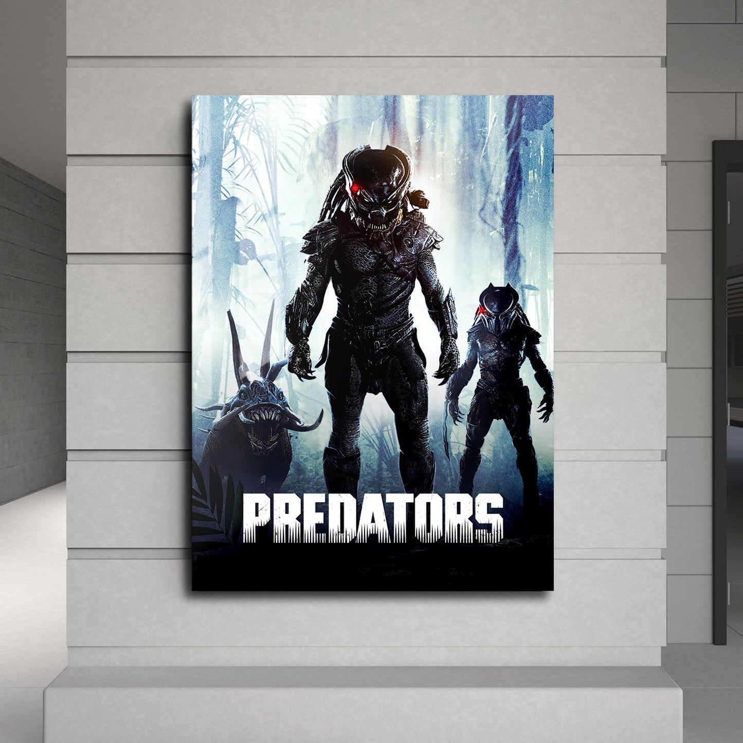 Flex Designs Metal Poster Predators Classic 24 x 36" Home Goods - Movie 2010 Movie Metal Poster