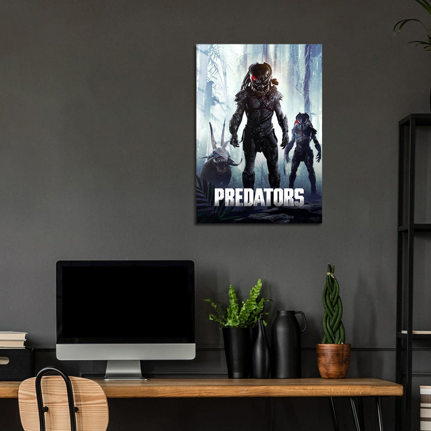 Flex Designs Metal Poster Predators Classic 5 x 7" Home Goods - Movie 2010 Movie Metal Poster
