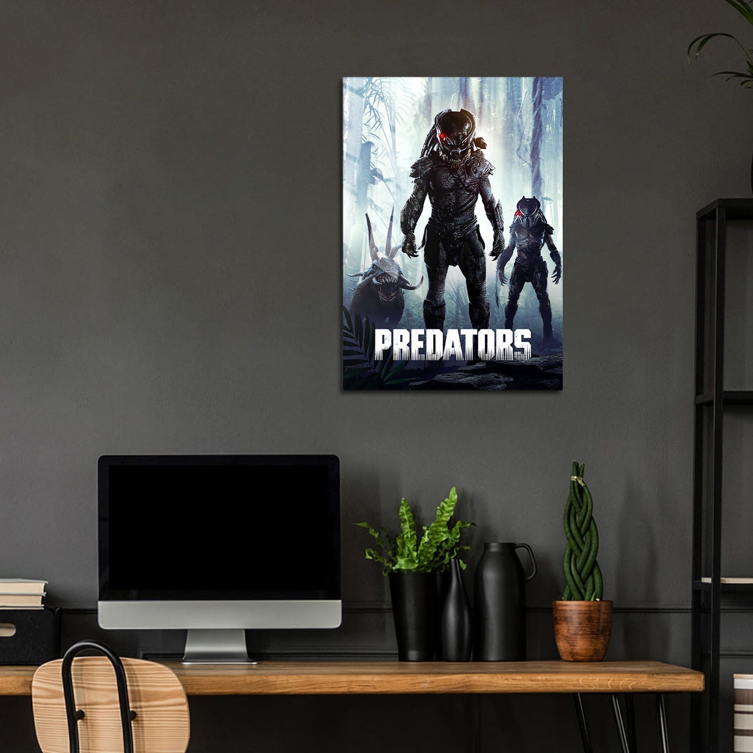 Flex Designs Metal Poster Predators Classic 5 x 7" Home Goods - Movie 2010 Movie Metal Poster