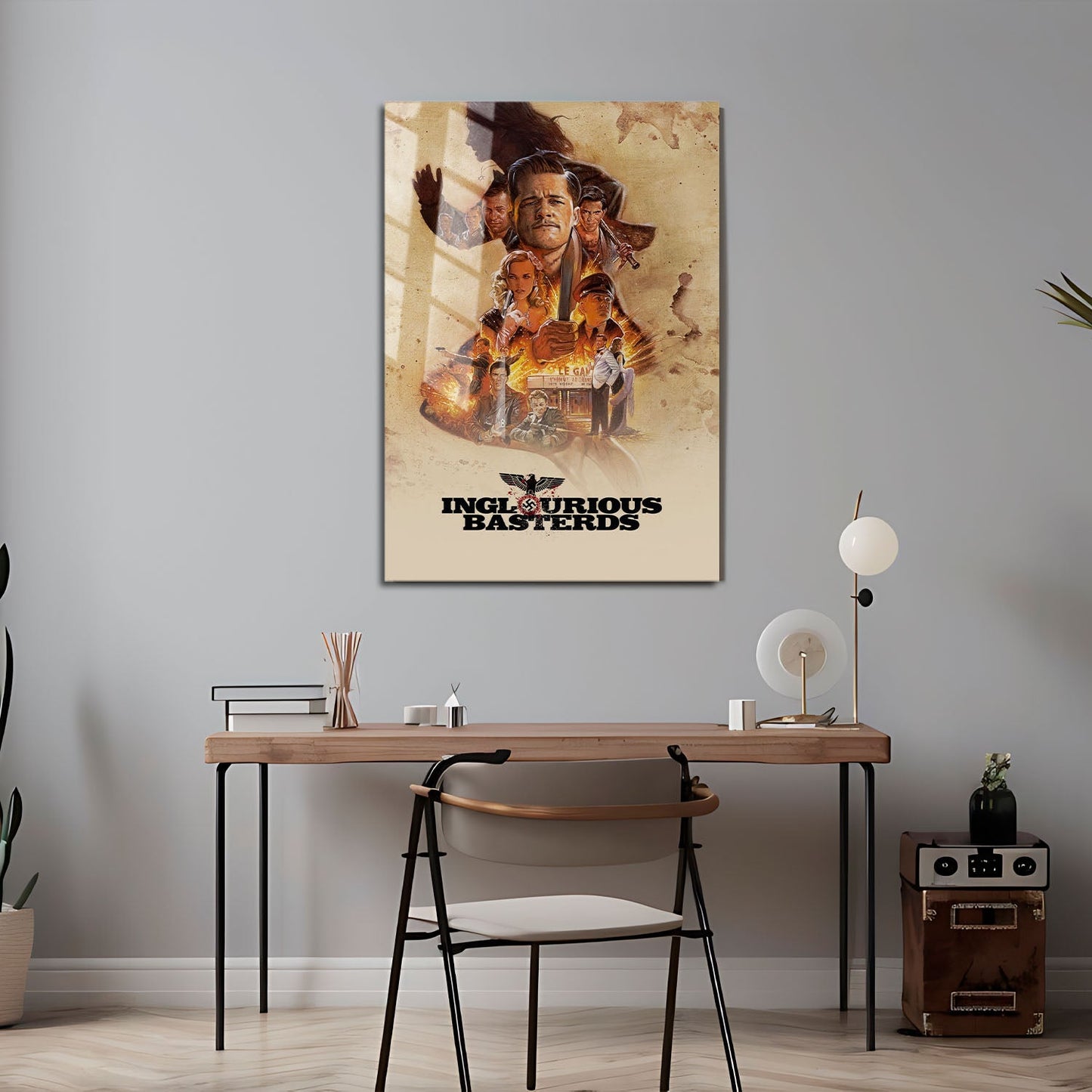 Flex Designs Metal Poster Inglourious Basterds 24 x 36" Home Goods - Movie 2009 Movie Metal Poster
