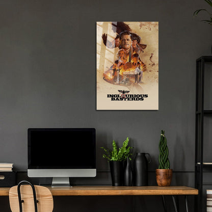 Flex Designs Metal Poster Inglourious Basterds 5 x 7" Home Goods - Movie 2009 Movie Metal Poster