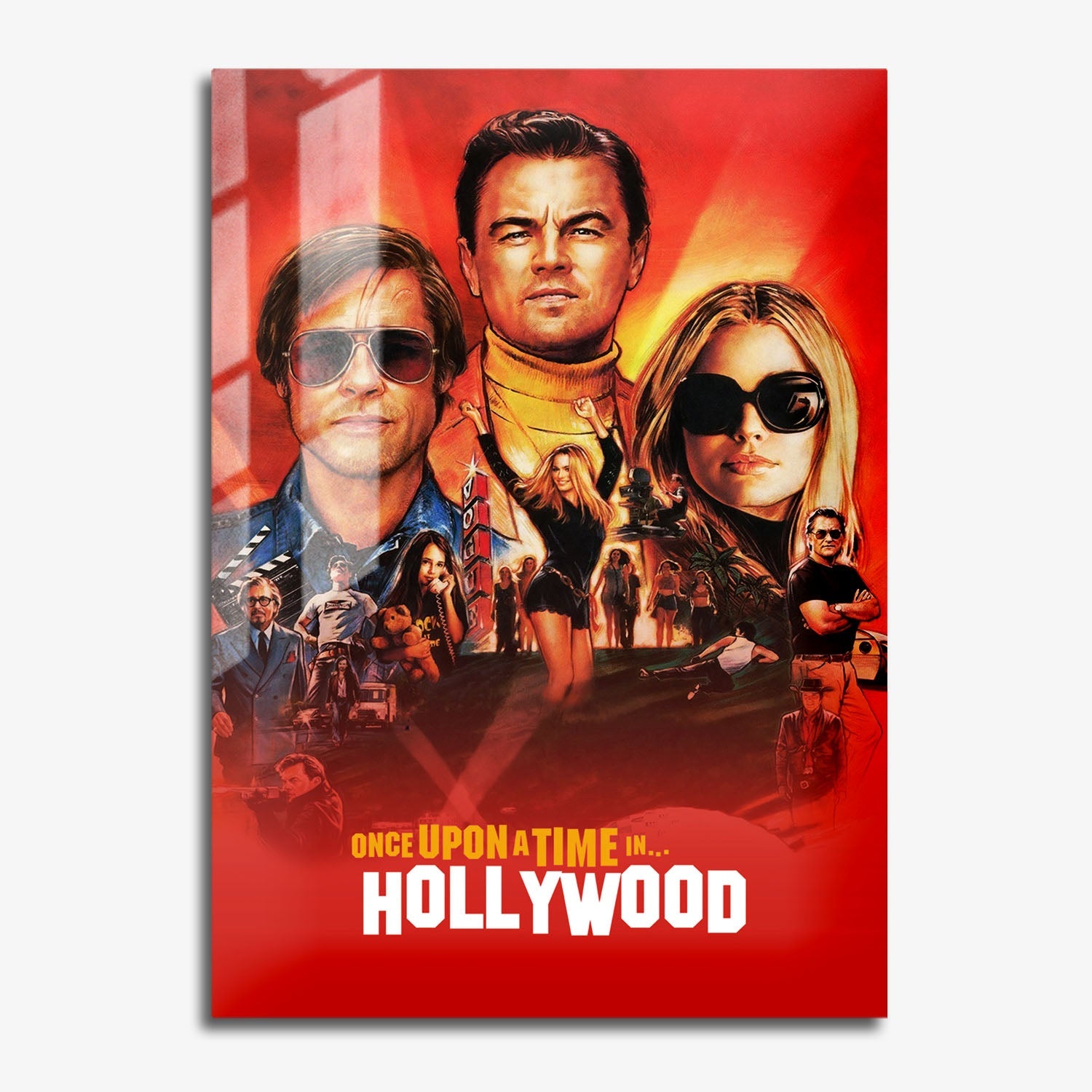 Flex Designs Metal Poster Once Upon a Time in Hollywood 11 x 17" Home Goods - Movie 2019 Movie Metal Poster