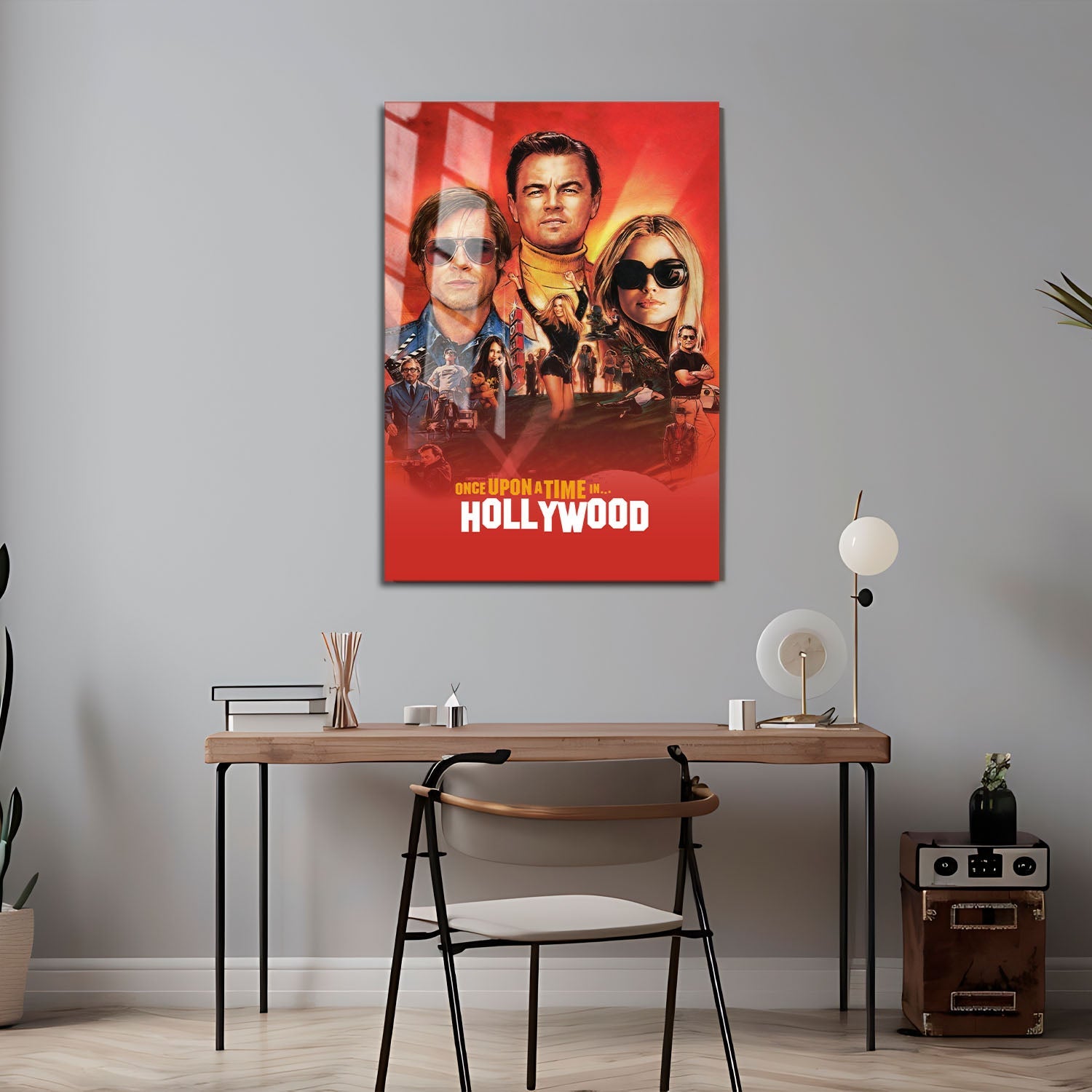 Flex Designs Metal Poster Once Upon a Time in Hollywood 24 x 36" Home Goods - Movie 2019 Movie Metal Poster