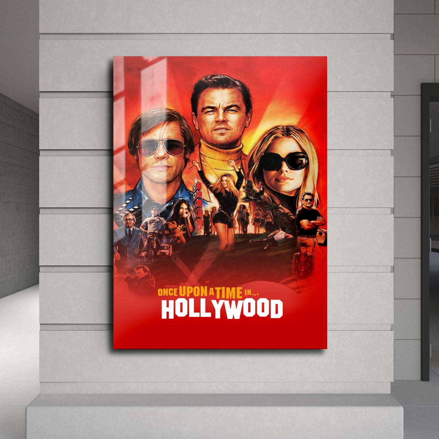 Flex Designs Metal Poster Once Upon a Time in Hollywood 24 x 36" Home Goods - Movie 2019 Movie Metal Poster