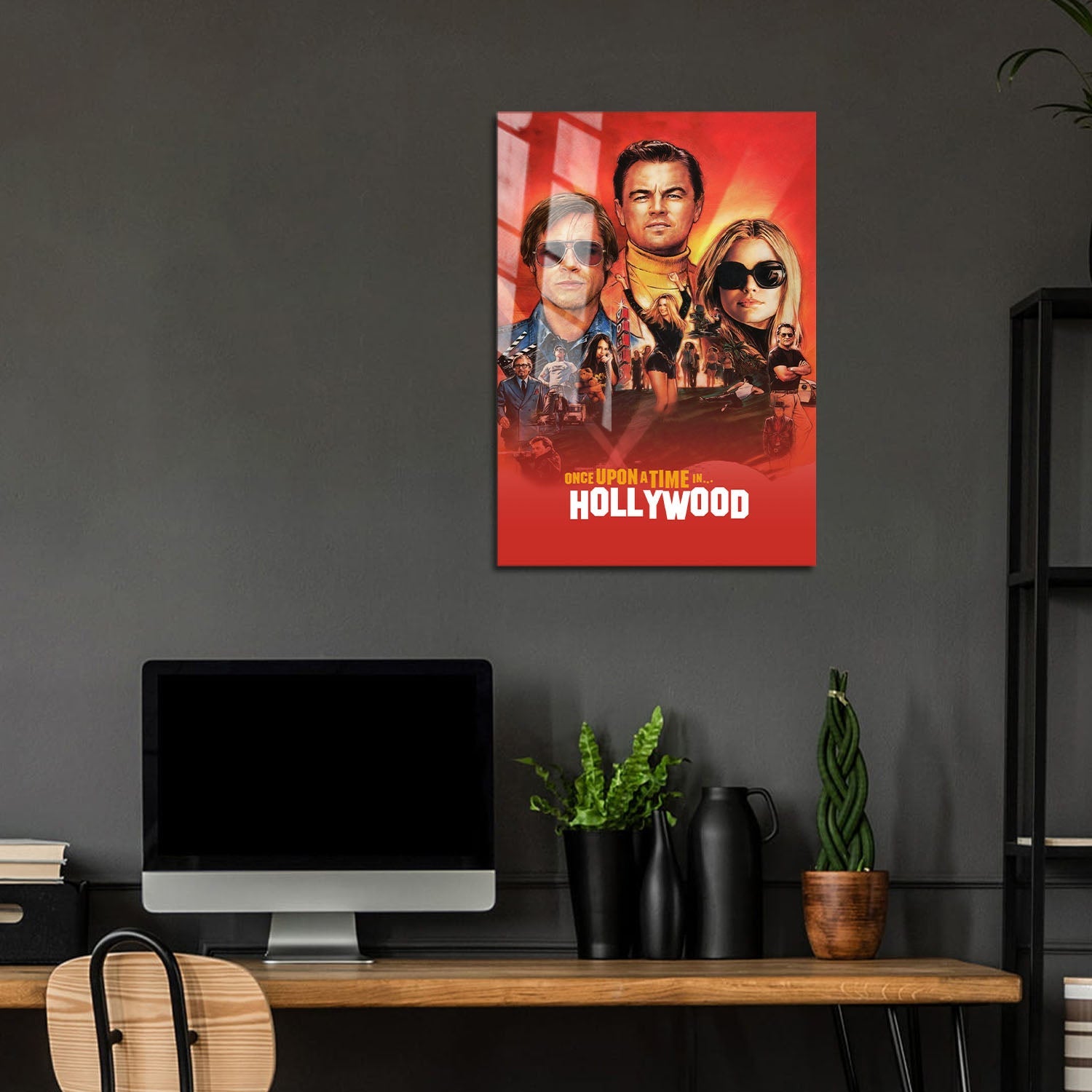 Flex Designs Metal Poster Once Upon a Time in Hollywood 5 x 7" Home Goods - Movie 2019 Movie Metal Poster
