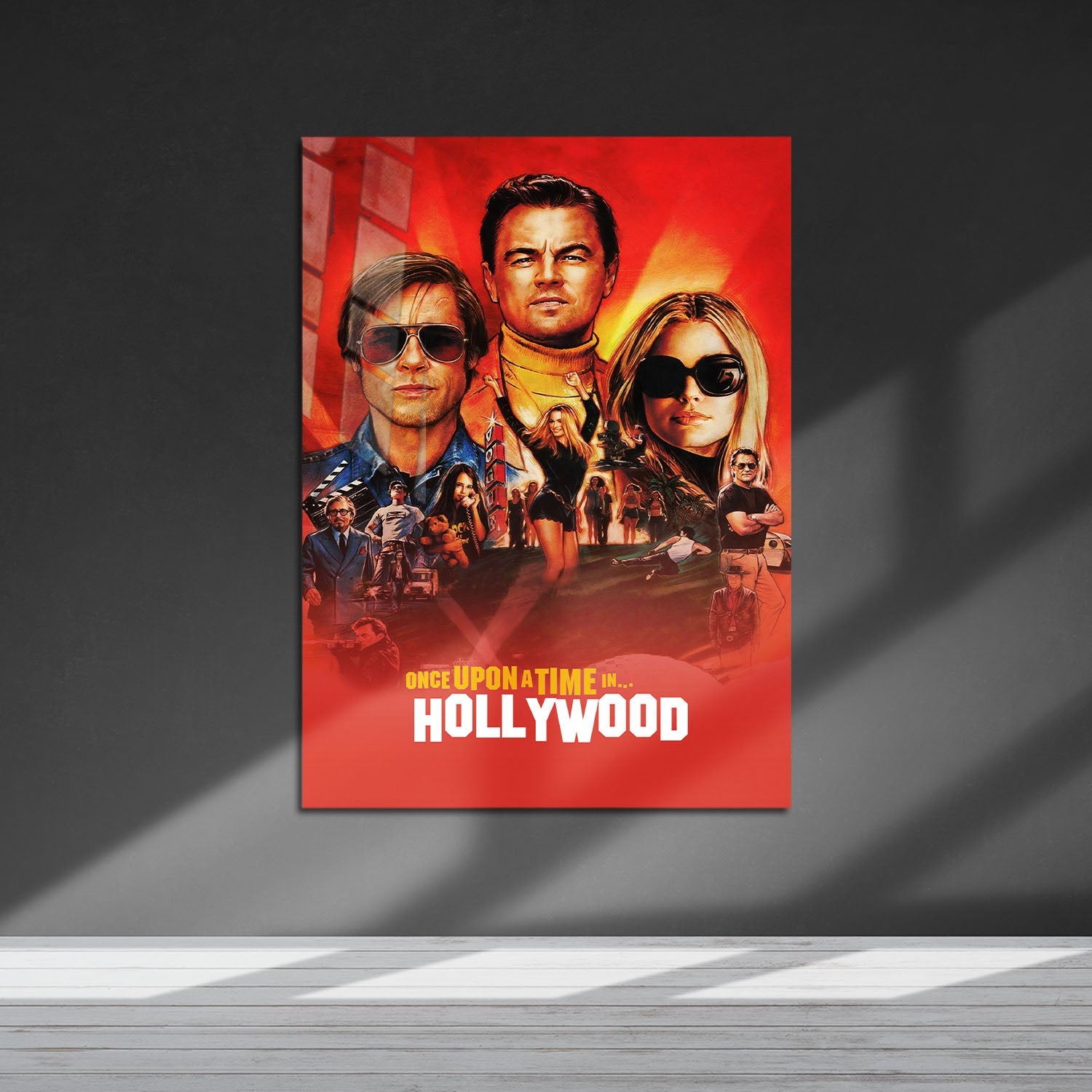 Flex Designs Metal Poster Once Upon a Time in Hollywood 5 x 7" Home Goods - Movie 2019 Movie Metal Poster