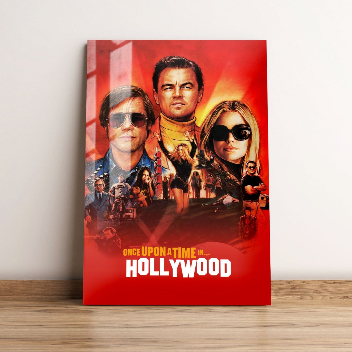 Once Upon a Time in Hollywood Movie Metal Poster