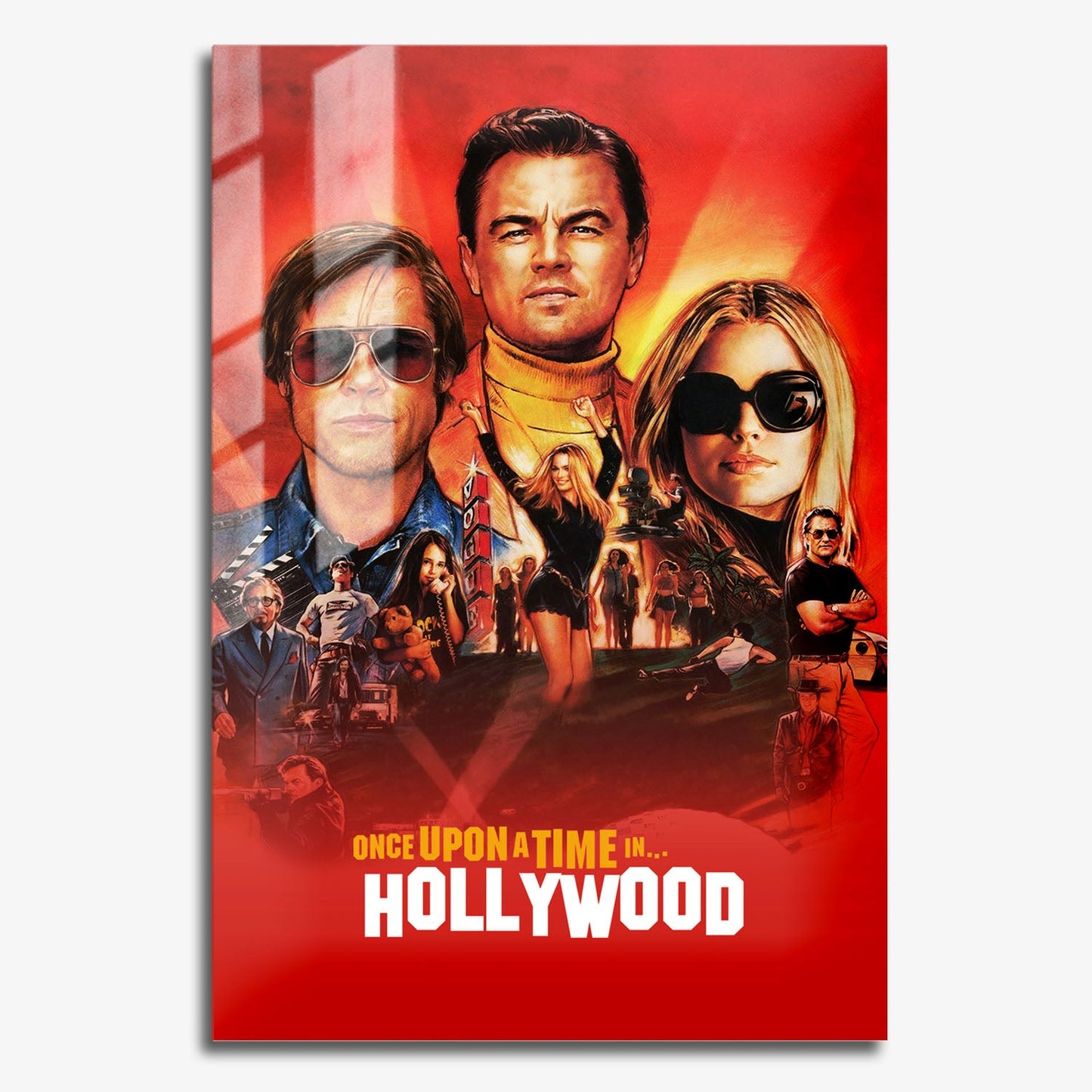Flex Designs Metal Poster Once Upon a Time in Hollywood 11 x 17" Home Goods - Movie 2019 Movie Metal Poster