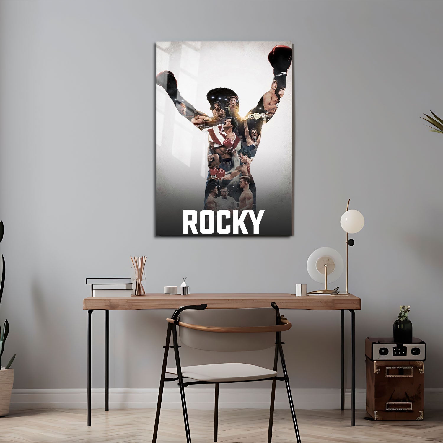 Flex Designs Metal Poster Rocky Collection Classic 24 x 36" Home Goods - Movie  Movie Metal Poster