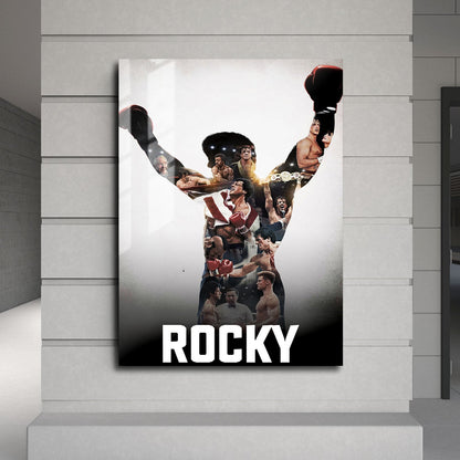 Flex Designs Metal Poster Rocky Collection Classic 24 x 36" Home Goods - Movie  Movie Metal Poster