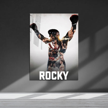 Flex Designs Metal Poster Rocky Collection Classic 5 x 7" Home Goods - Movie  Movie Metal Poster