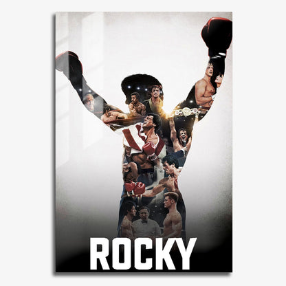 Flex Designs Metal Poster Rocky Collection Classic 11 x 17" Home Goods - Movie  Movie Metal Poster