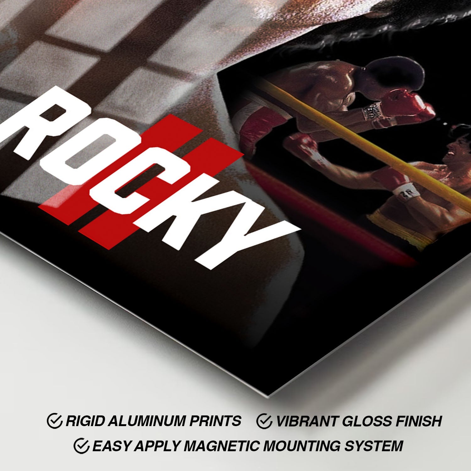 Flex Designs Metal Poster Rocky II Classic 11 x 17" Home Goods - Movie 1979 Movie Metal Poster