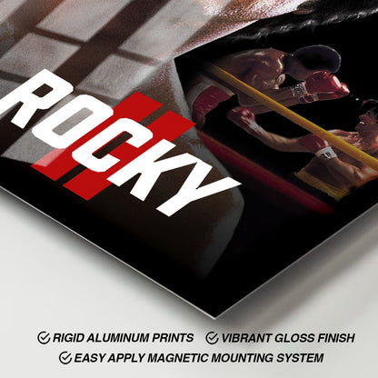 Flex Designs Metal Poster Rocky II Classic 11 x 17" Home Goods - Movie 1979 Movie Metal Poster