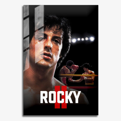 Flex Designs Metal Poster Rocky II Classic 11 x 17" Home Goods - Movie 1979 Movie Metal Poster