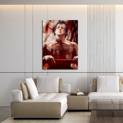 Flex Designs Metal Poster Rocky Key Art 16 x 24" Home Goods - Movie 1976 Movie Metal Poster