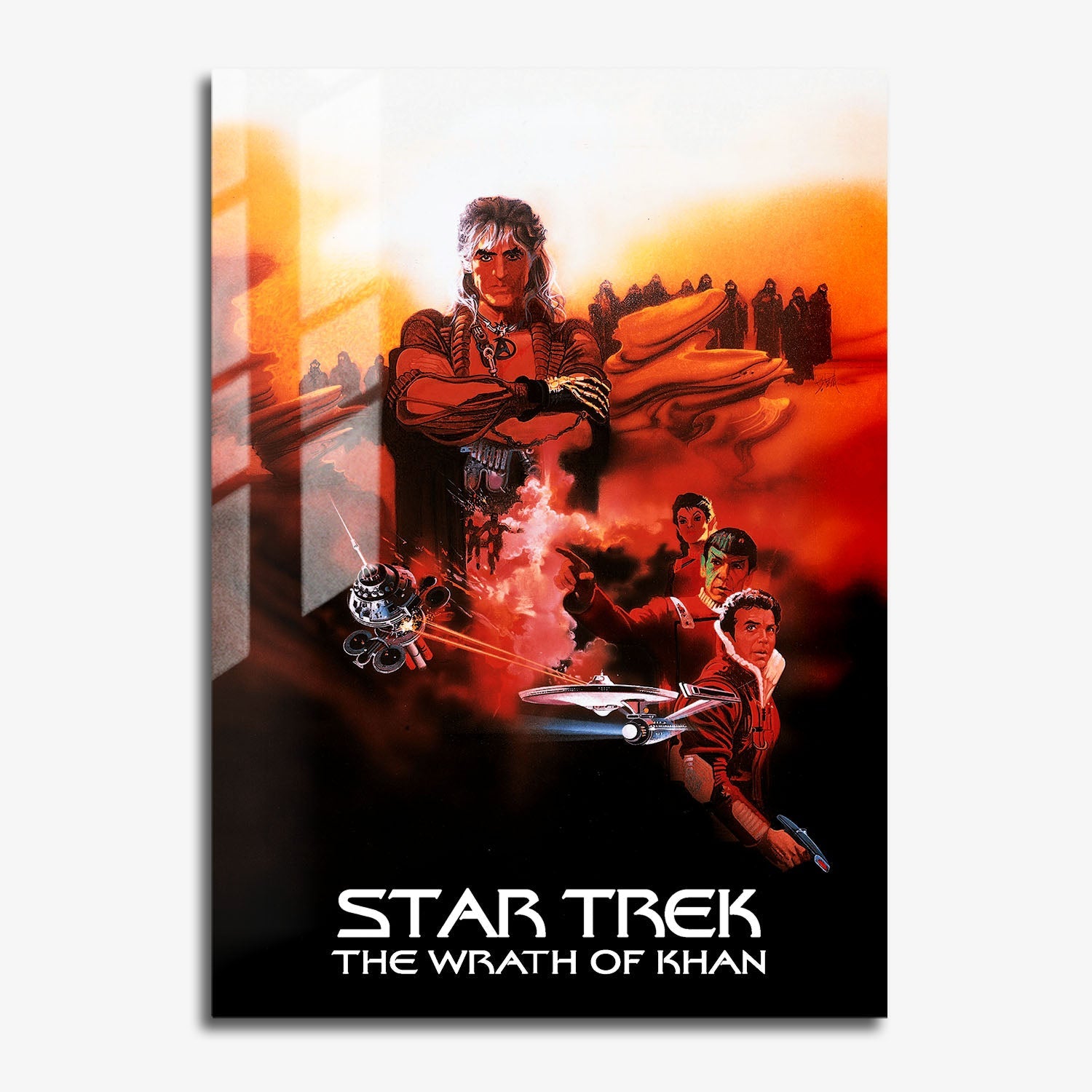 Flex Designs Metal Poster Star Trek II The Wrath of Khan Classic 11 x 17" Home Goods - Movie 1982 Movie Metal Poster
