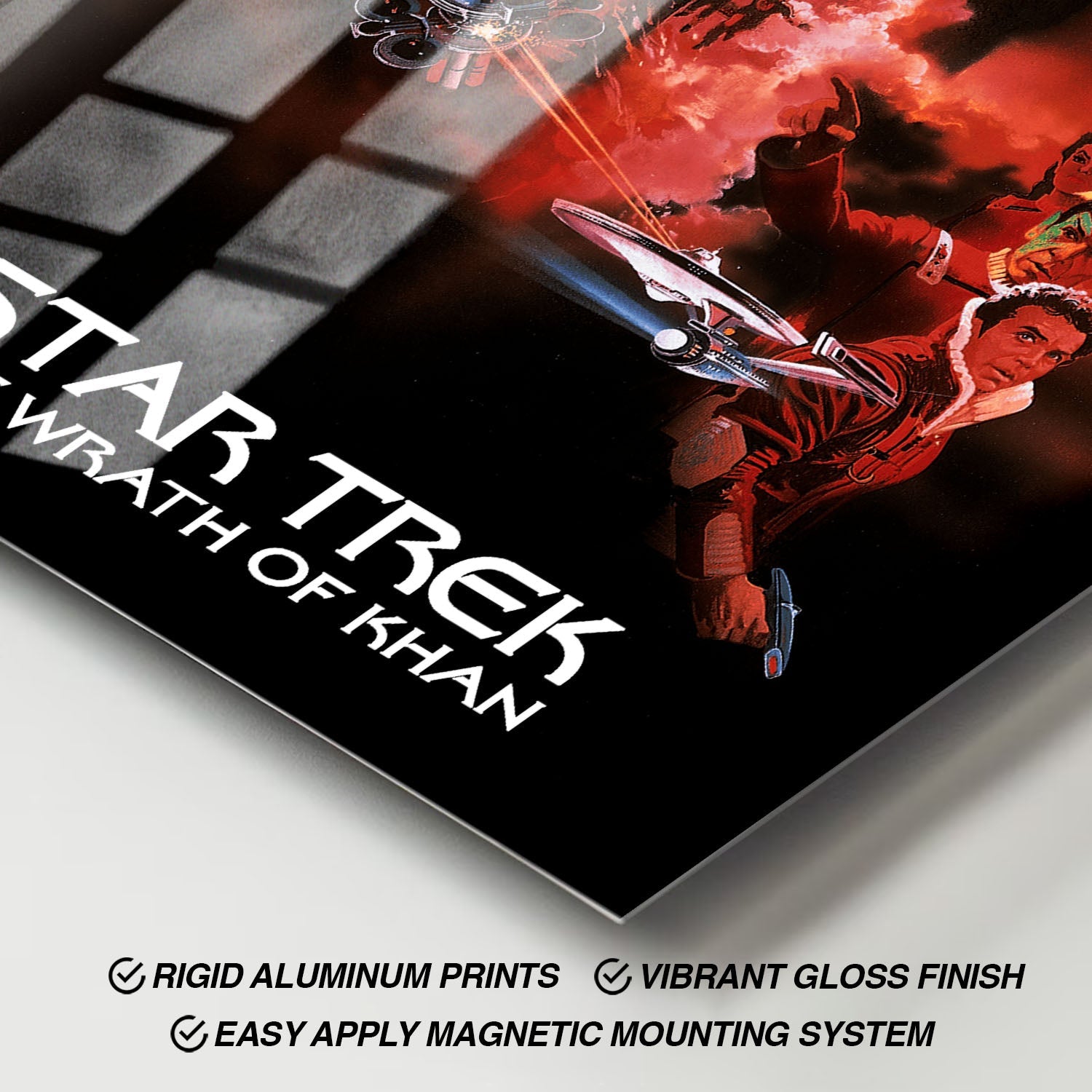Flex Designs Metal Poster Star Trek II The Wrath of Khan Classic 11 x 17" Home Goods - Movie 1982 Movie Metal Poster
