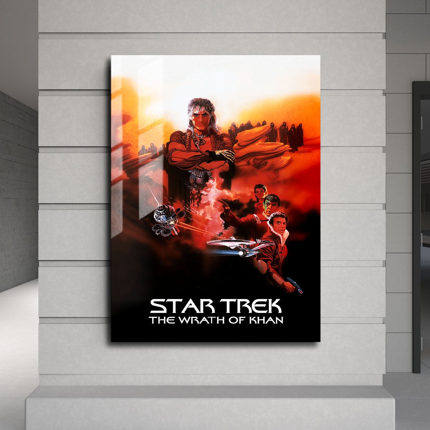 Flex Designs Metal Poster Star Trek II The Wrath of Khan Classic 24 x 36" Home Goods - Movie 1982 Movie Metal Poster