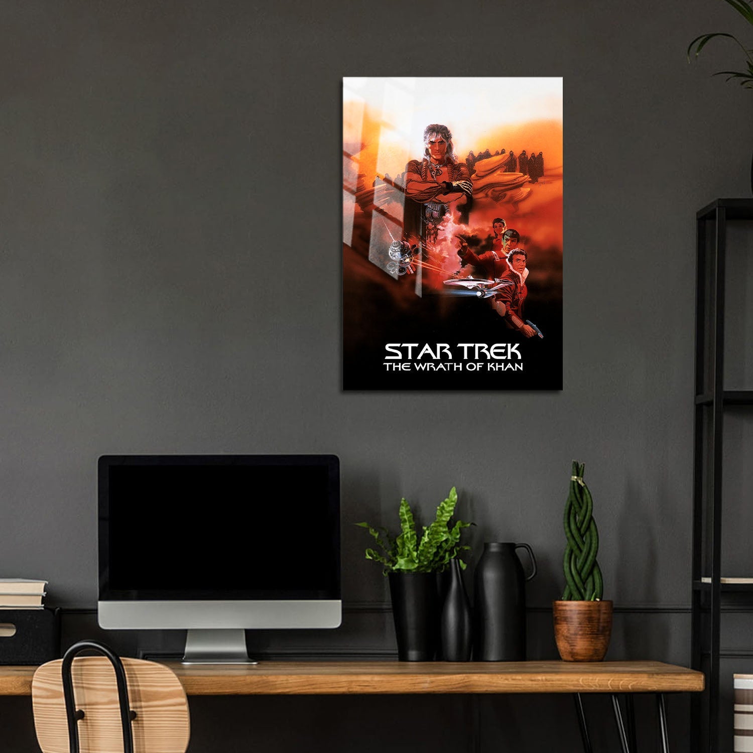 Flex Designs Metal Poster Star Trek II The Wrath of Khan Classic 5 x 7" Home Goods - Movie 1982 Movie Metal Poster