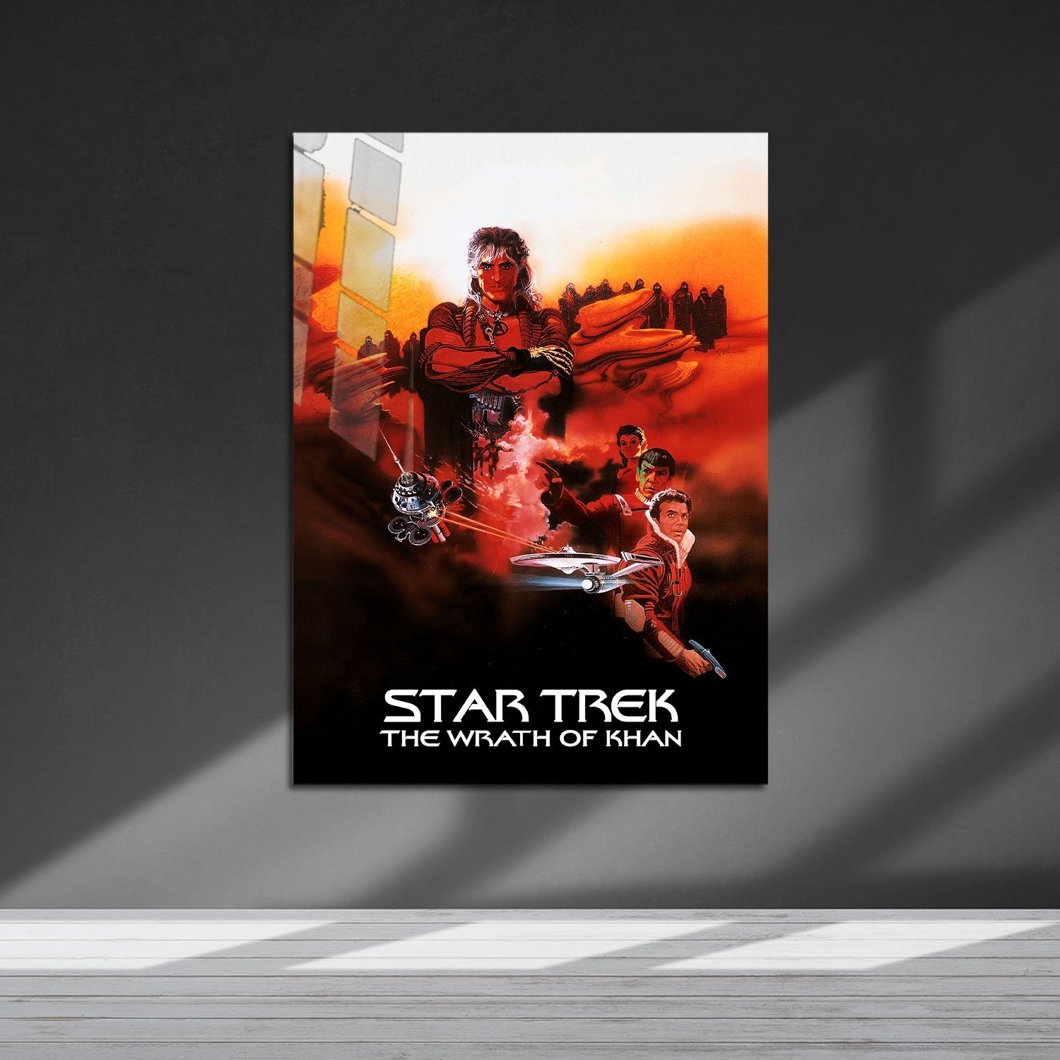 Flex Designs Metal Poster Star Trek II The Wrath of Khan Classic 5 x 7" Home Goods - Movie 1982 Movie Metal Poster