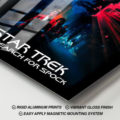 Flex Designs Metal Poster Star Trek III The Search for Spock Classic 11 x 17" Home Goods - Movie 1984 Movie Metal Poster