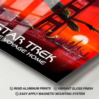 Flex Designs Metal Poster Star Trek IV The Voyage Home Classic 11 x 17" Home Goods - Movie 1986 Movie Metal Poster