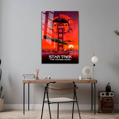 Flex Designs Metal Poster Star Trek IV The Voyage Home Classic 24 x 36" Home Goods - Movie 1986 Movie Metal Poster