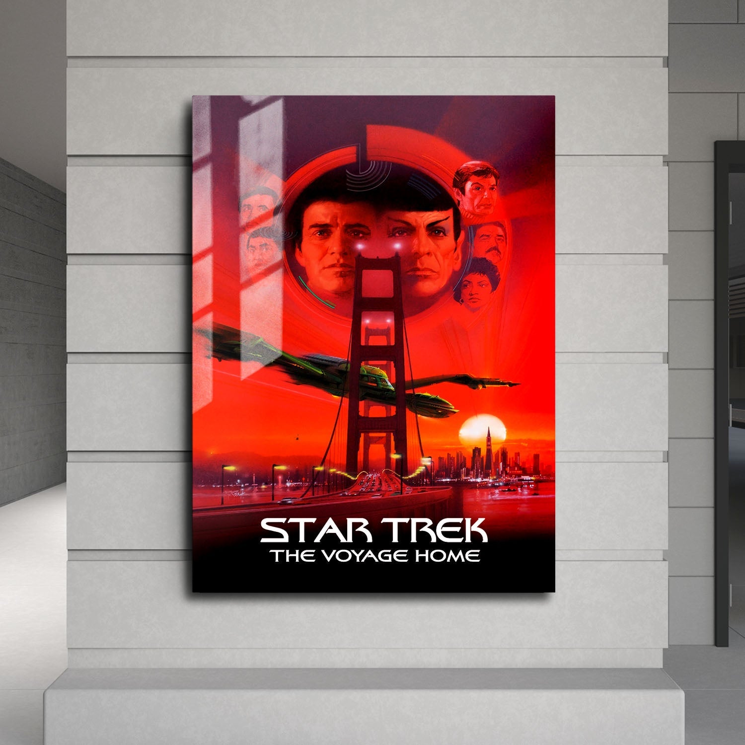 Flex Designs Metal Poster Star Trek IV The Voyage Home Classic 24 x 36" Home Goods - Movie 1986 Movie Metal Poster