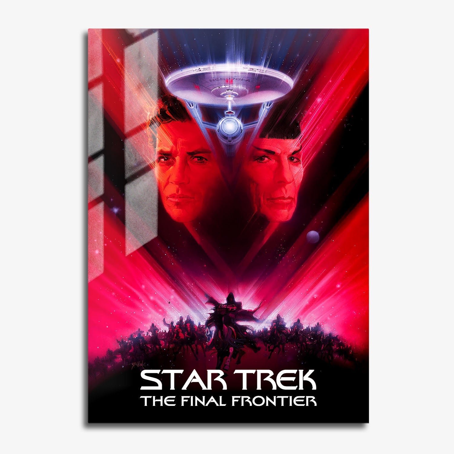 Flex Designs Metal Poster Star Trek V The Final Frontier Classic 11 x 17" Home Goods - Movie 1989 Movie Metal Poster