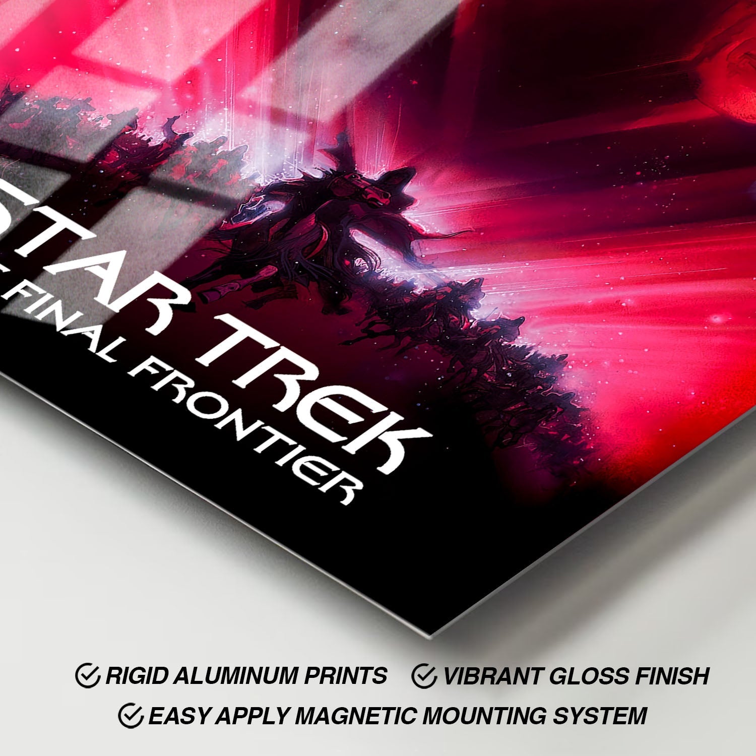 Flex Designs Metal Poster Star Trek V The Final Frontier Classic 11 x 17" Home Goods - Movie 1989 Movie Metal Poster