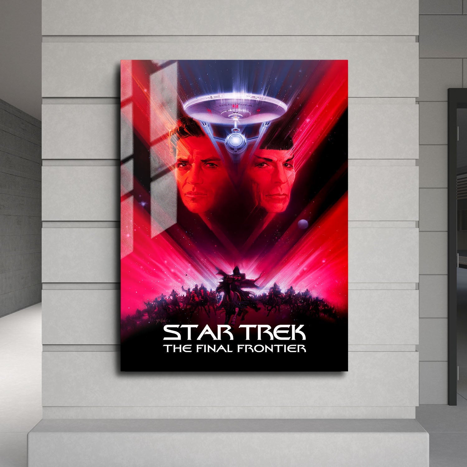 Flex Designs Metal Poster Star Trek V The Final Frontier Classic 24 x 36" Home Goods - Movie 1989 Movie Metal Poster
