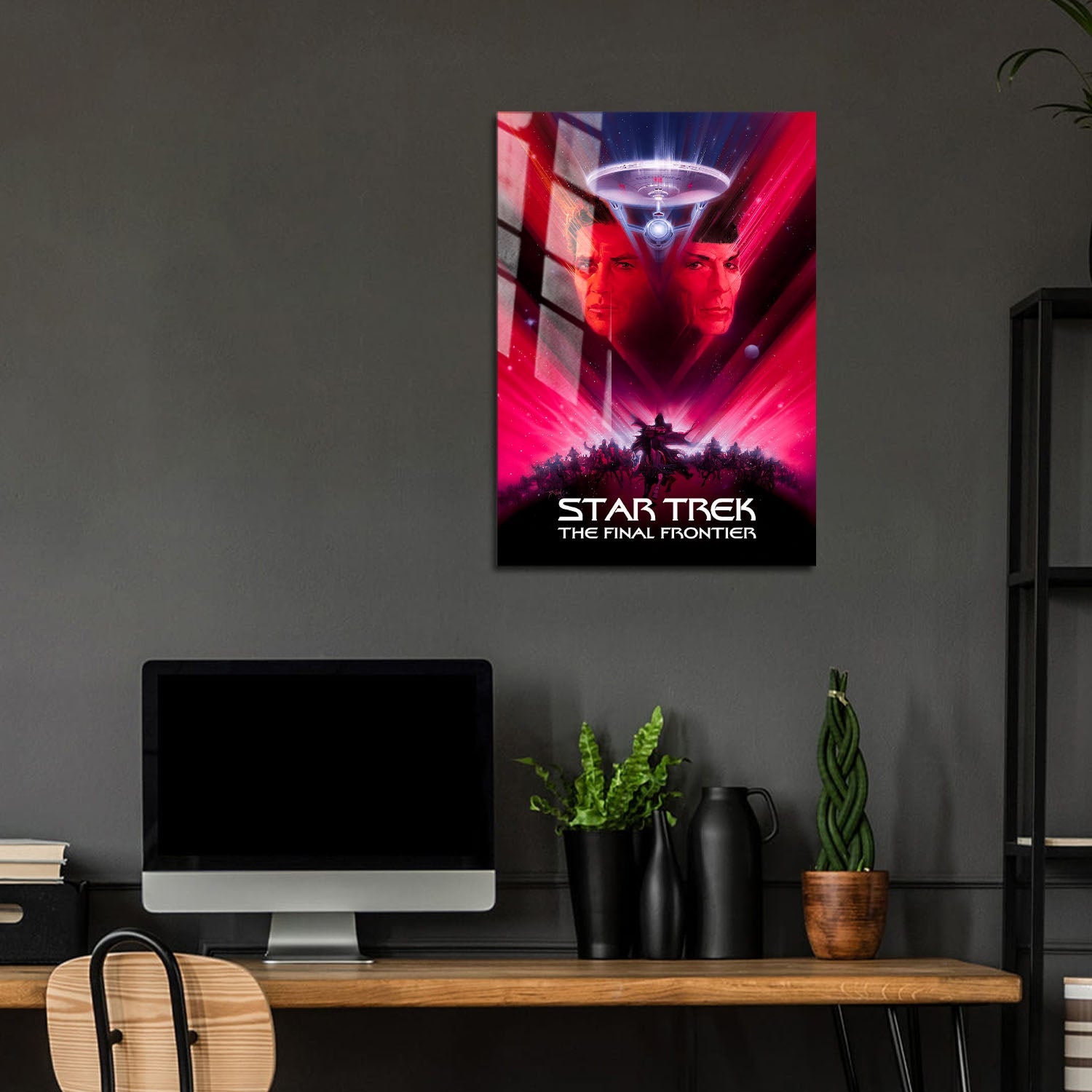Flex Designs Metal Poster Star Trek V The Final Frontier Classic 5 x 7" Home Goods - Movie 1989 Movie Metal Poster