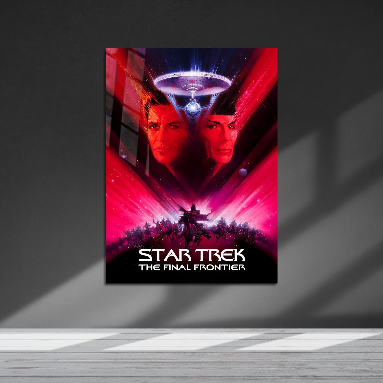 Flex Designs Metal Poster Star Trek V The Final Frontier Classic 5 x 7" Home Goods - Movie 1989 Movie Metal Poster