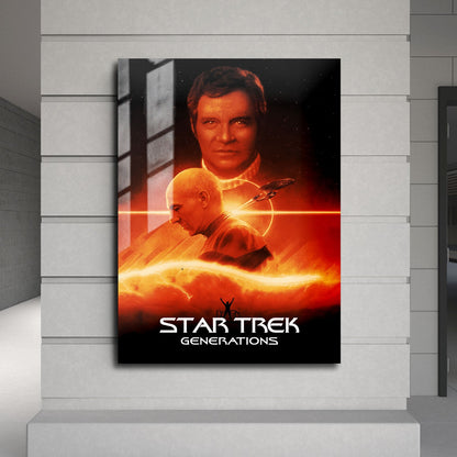 Flex Designs Metal Poster Star Trek Generations Classic 24 x 36" Home Goods - Movie 1994 Movie Metal Poster