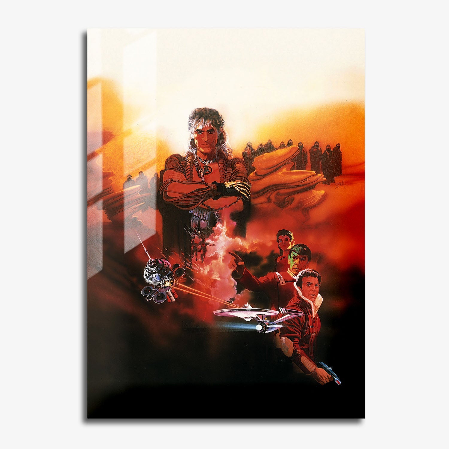 Flex Designs Metal Poster Star Trek II The Wrath of Khan Textless 11 x 17" Home Goods - Movie 1982 Movie Metal Poster