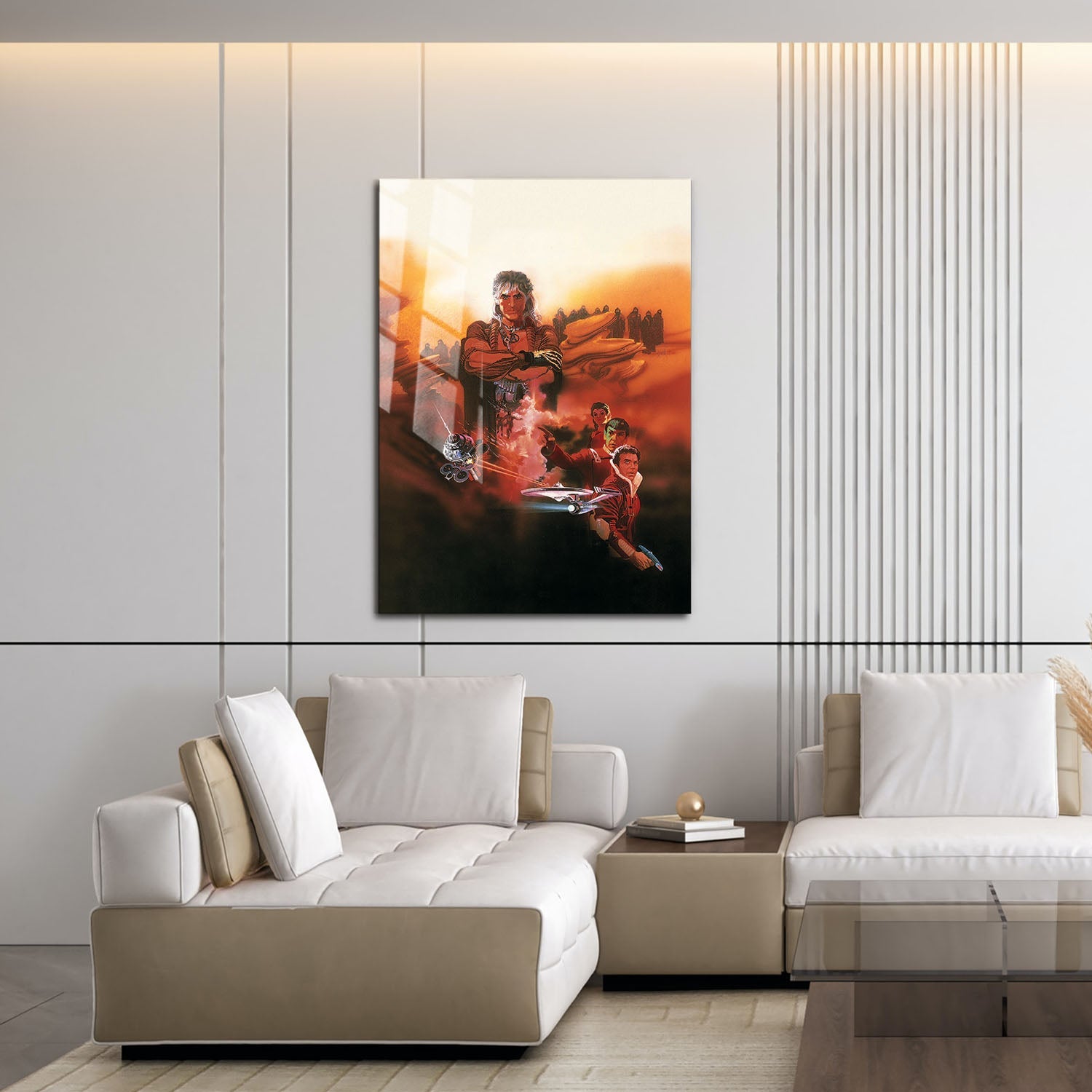 Flex Designs Metal Poster Star Trek II The Wrath of Khan Textless 16 x 24" Home Goods - Movie 1982 Movie Metal Poster
