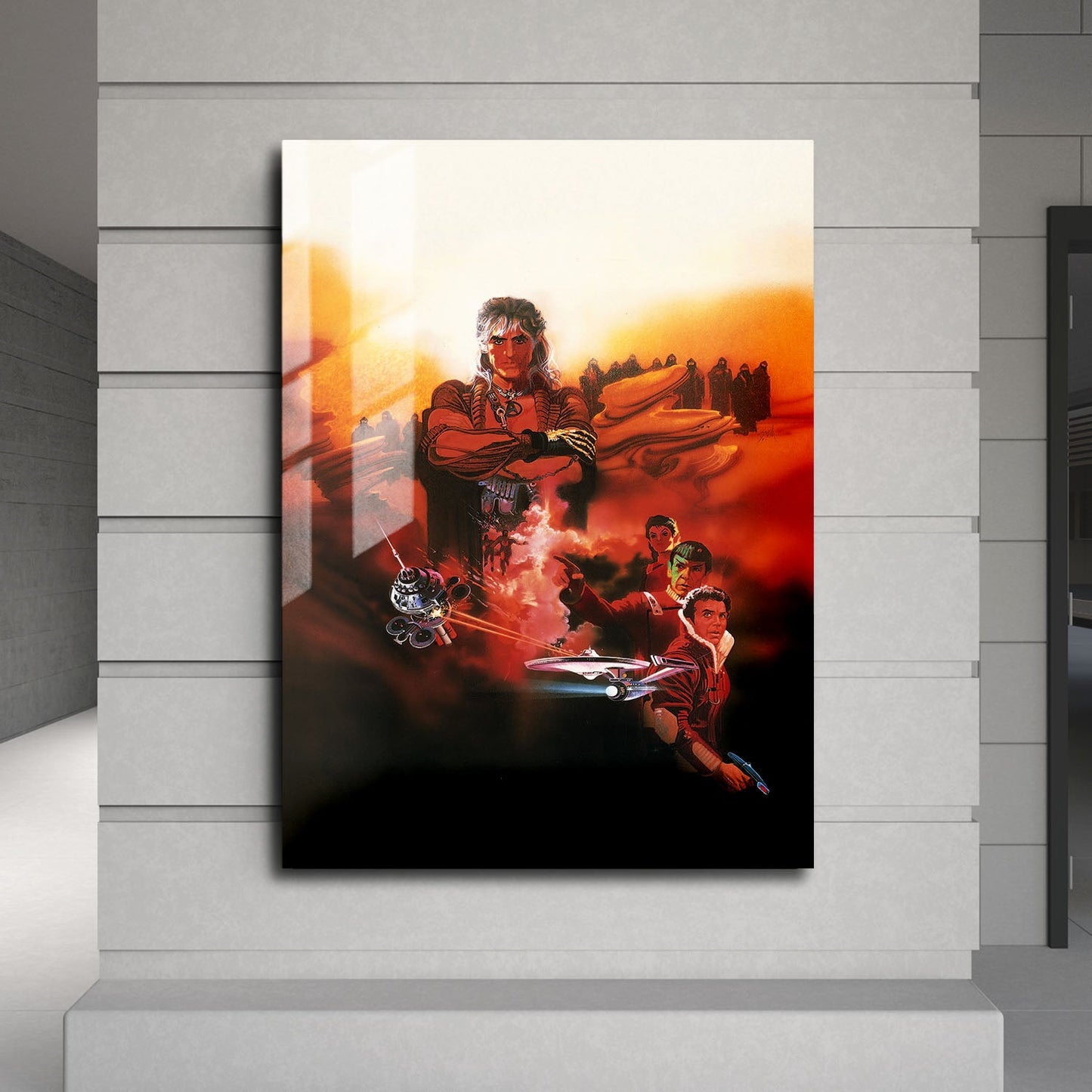 Flex Designs Metal Poster Star Trek II The Wrath of Khan Textless 24 x 36" Home Goods - Movie 1982 Movie Metal Poster