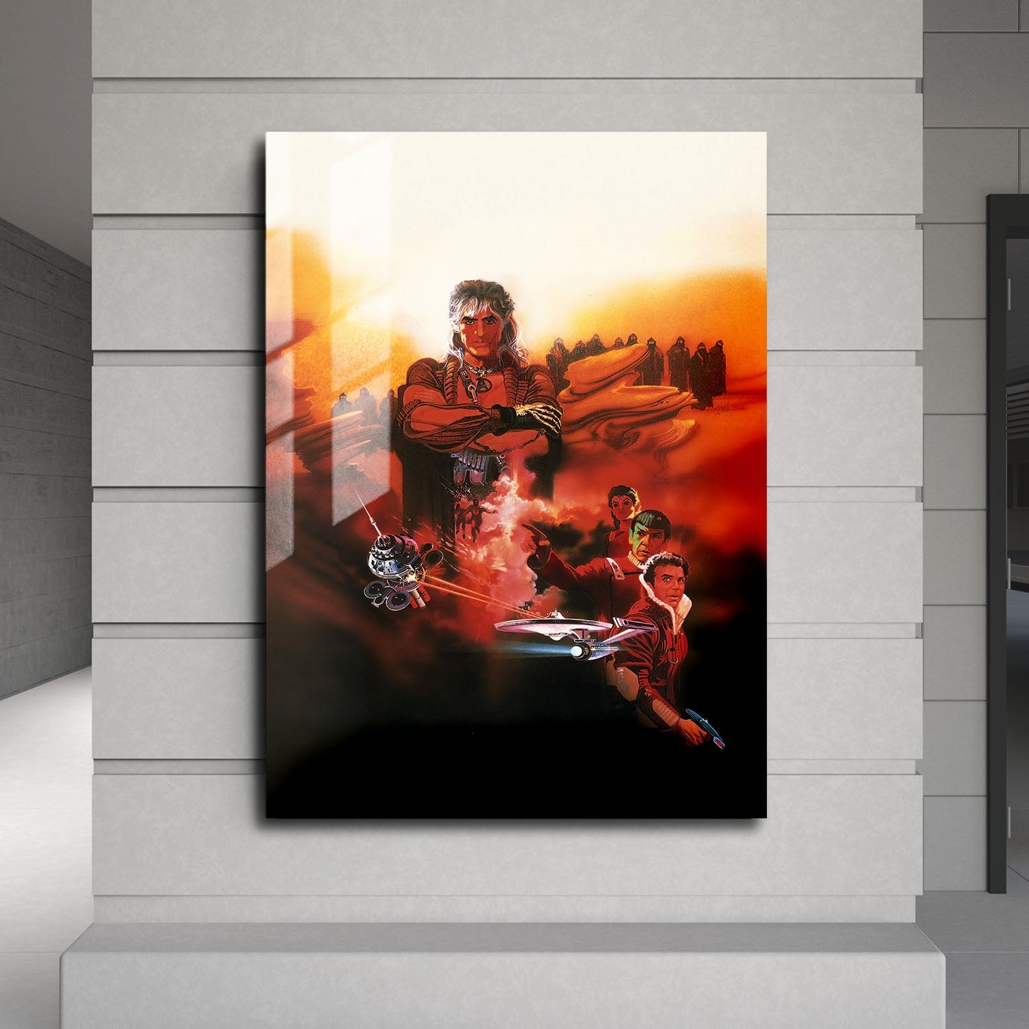 Flex Designs Metal Poster Star Trek II The Wrath of Khan Textless 24 x 36" Home Goods - Movie 1982 Movie Metal Poster