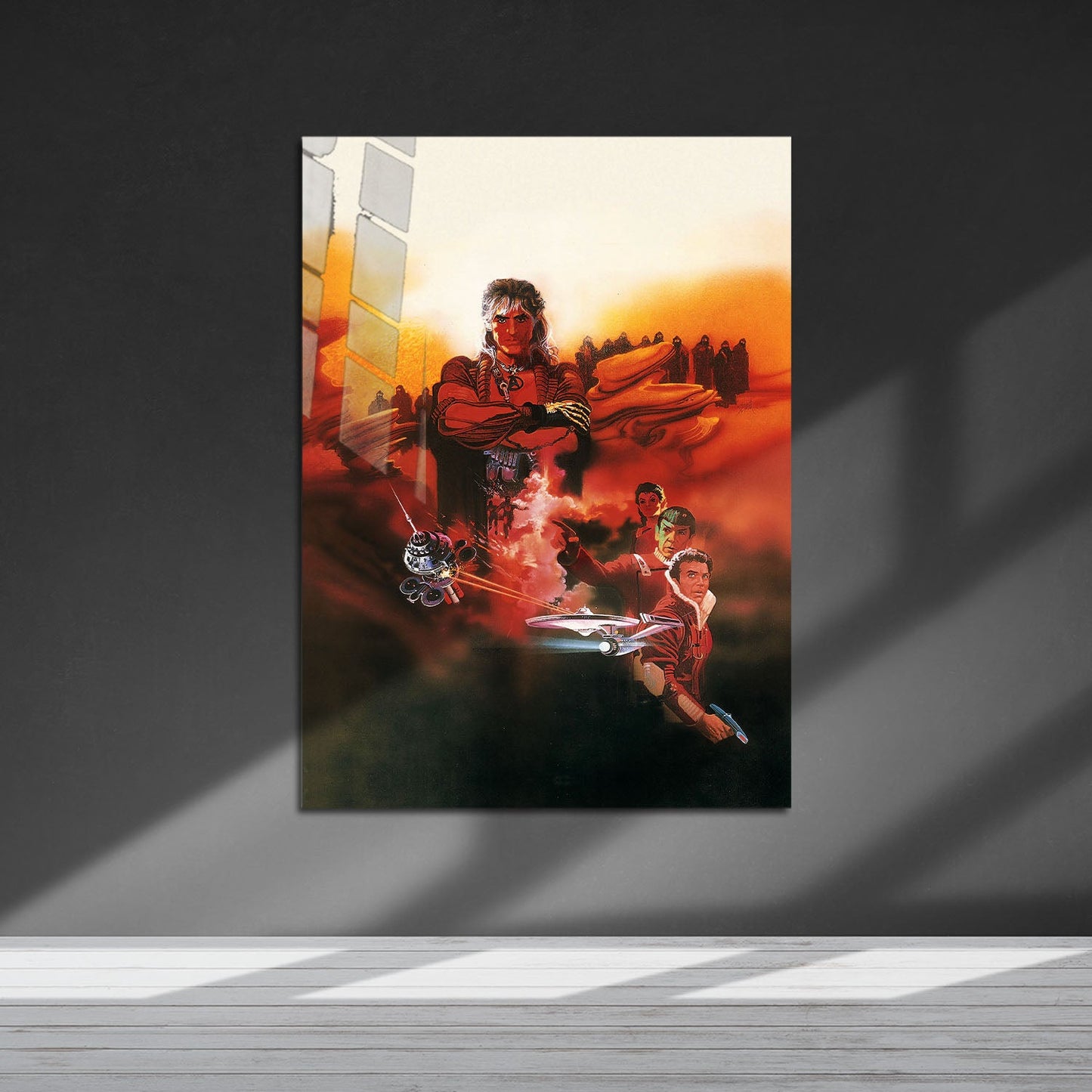 Flex Designs Metal Poster Star Trek II The Wrath of Khan Textless 5 x 7" Home Goods - Movie 1982 Movie Metal Poster