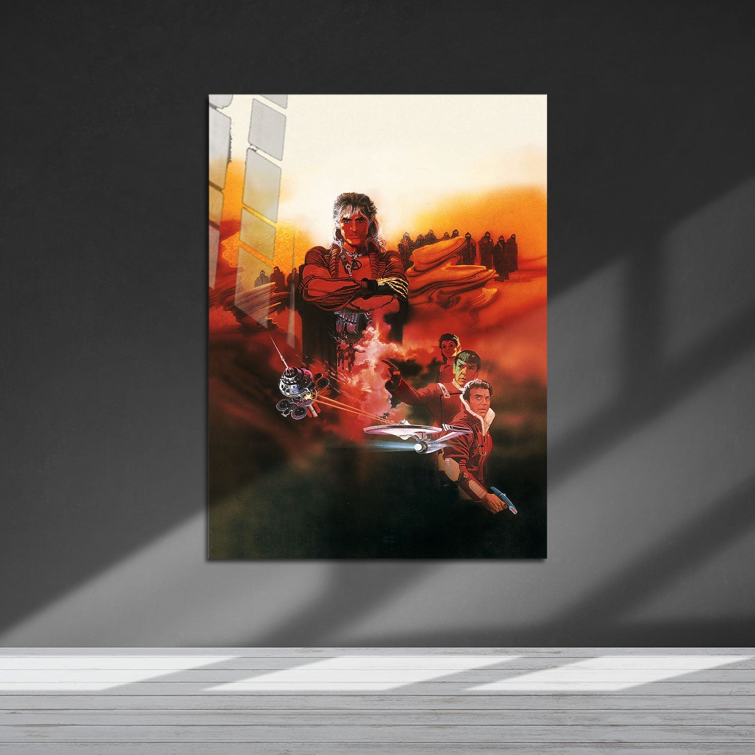 Flex Designs Metal Poster Star Trek II The Wrath of Khan Textless 5 x 7" Home Goods - Movie 1982 Movie Metal Poster